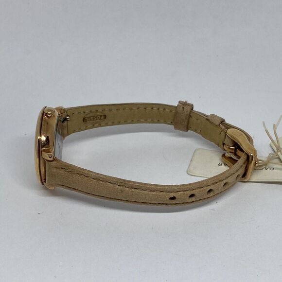 Fossil Jacqueline ES3802 Women's Beige Leather Analog Dial Quartz Watch JK870 - Picture 9 of 12